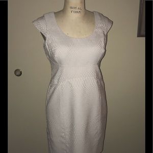 Cap sleeved, Empire-waisted, textured dress